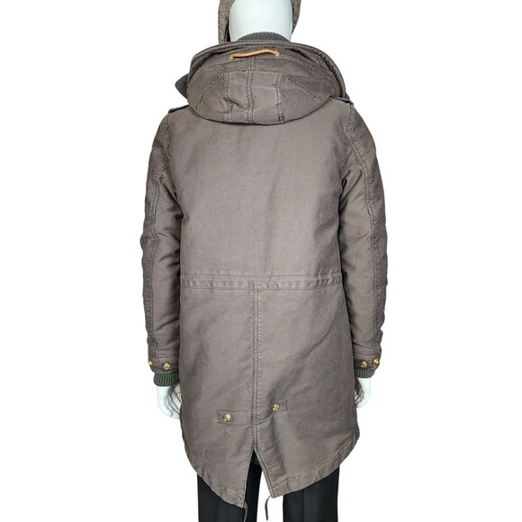 True Religion Dark Khaki Removable Liner Parka, Women's Medium - Picture 2 of 16